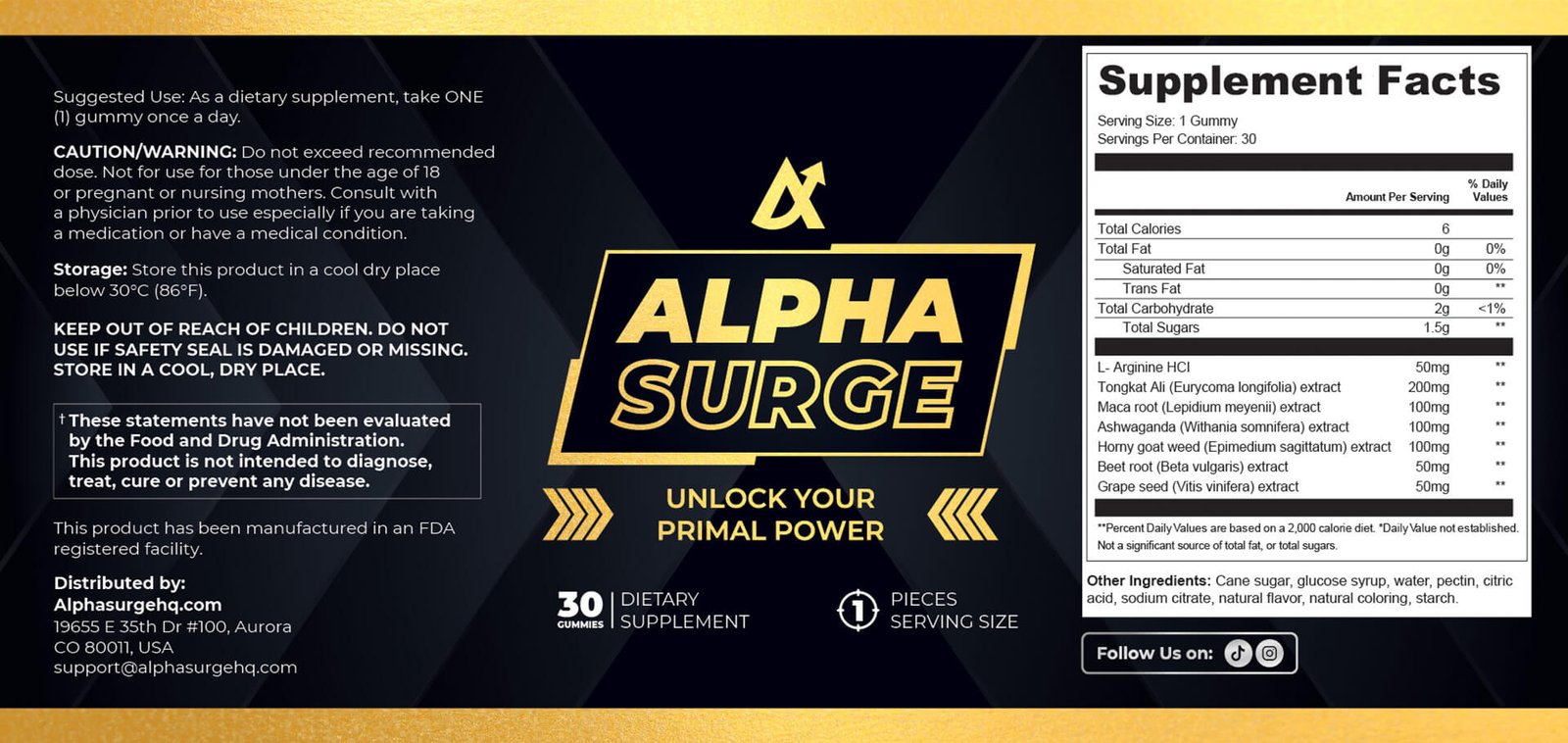 Label Alpha Surge